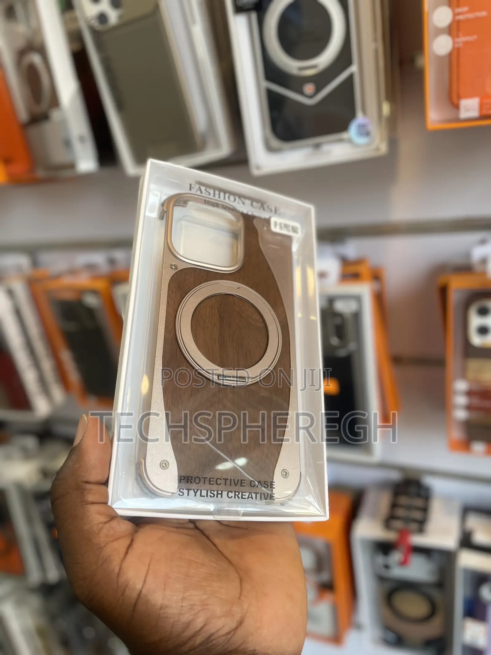 Luxury Wood Metal Hybrid Case for iPhone 16 Pro Max