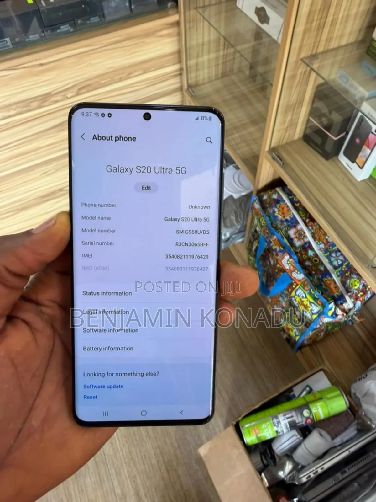 Samsung Galaxy S20 Ultra 5G 128 GB Black