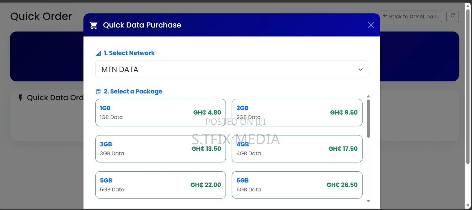 Data and Airtime Selling Website