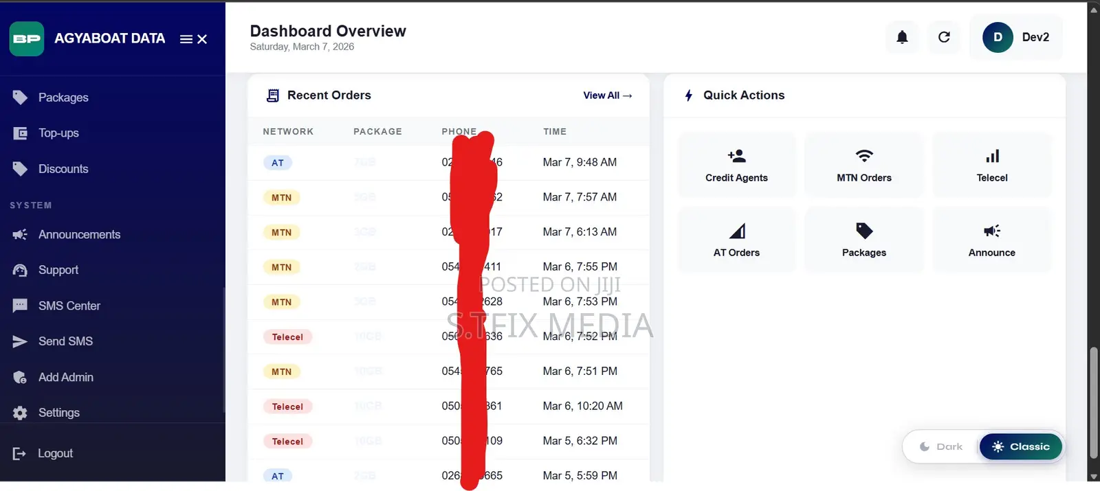 Data and Airtime Selling Website