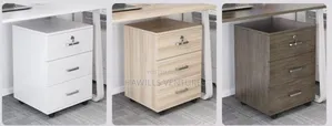 Three Drawer Brown Wooden Drawer (Brown Colour)