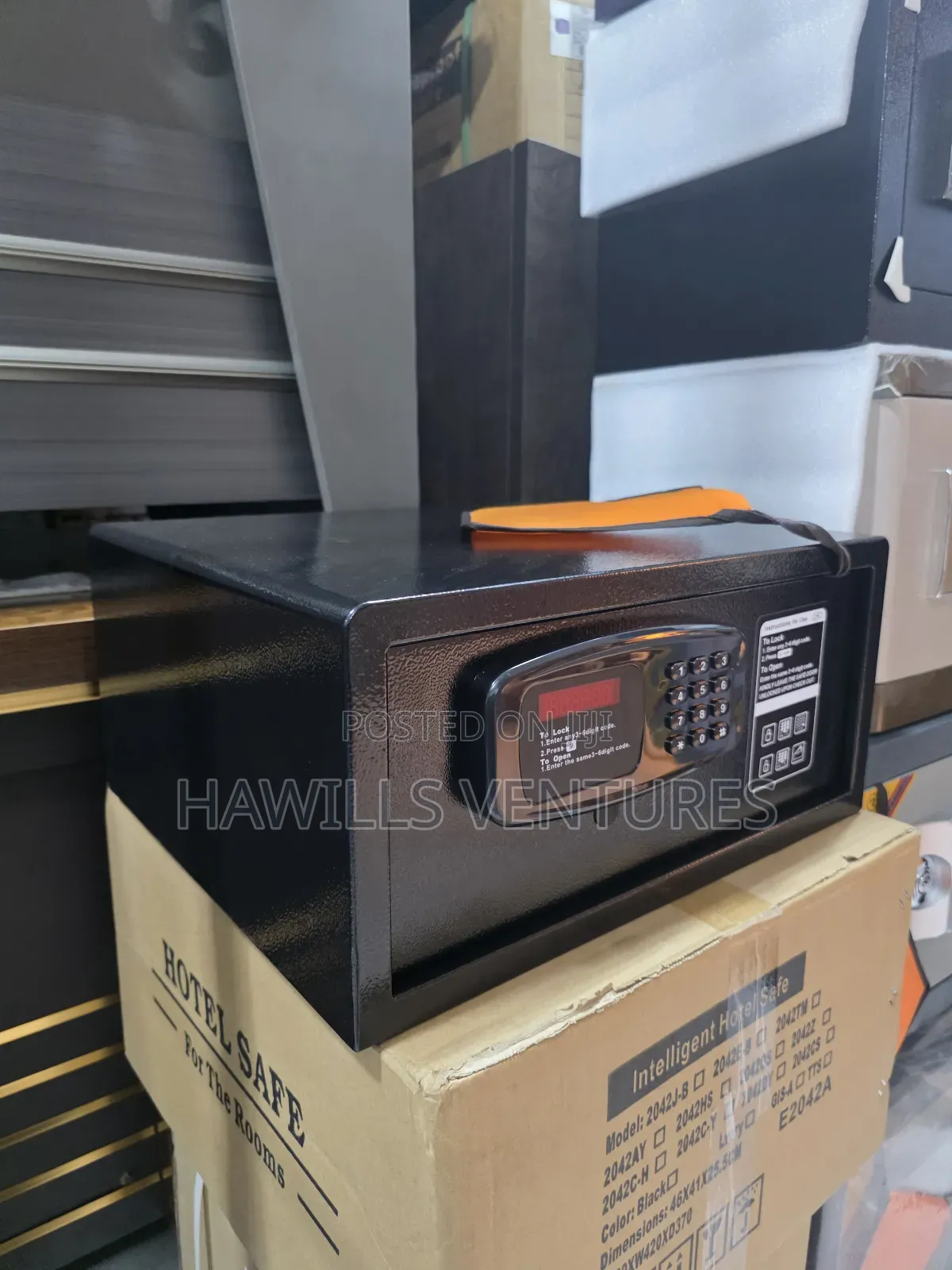 Electronic Hotel Safebox Designed For Gust Rooms (H46*41*25.5cm)