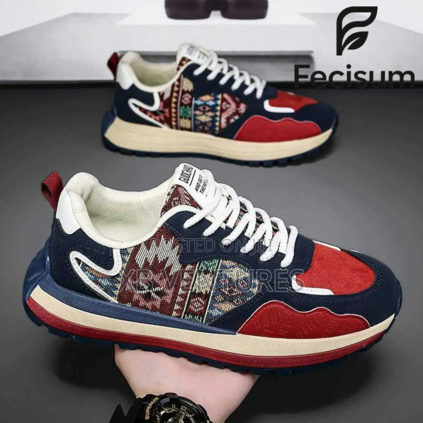 Aidailu Men's Retro Basketball Sneakers