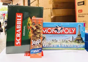 Jenga,Monopoly and Scrabble Game