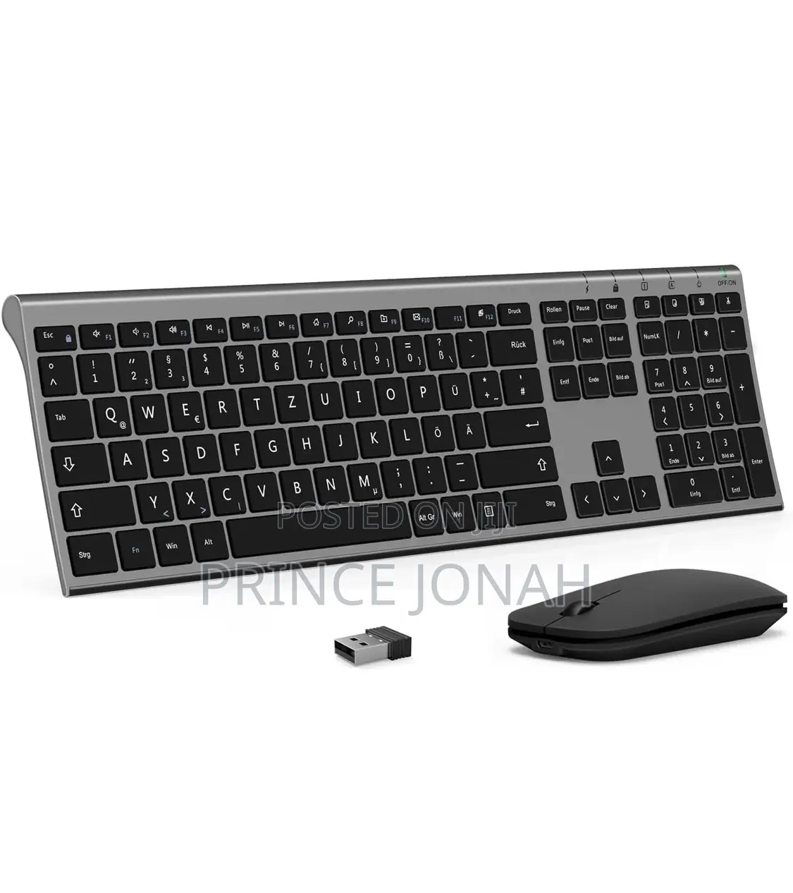 Seenda Wireless Keyboard Mouse, Rechargeable Usb