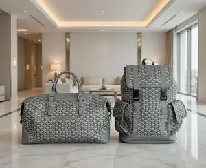 Luxury Signature Travel Set – Designer Duffel Backpack Duo