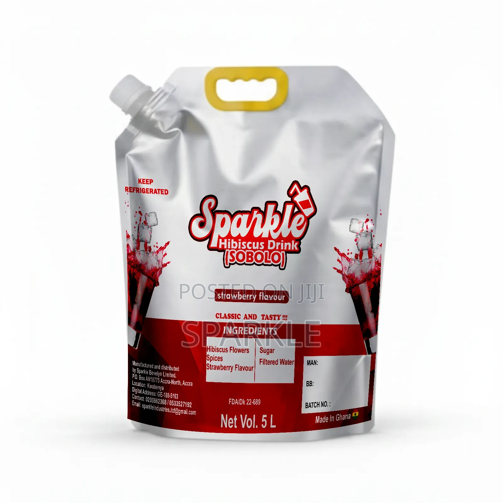 Sparkle Hibiscus Drink (Sobolo)