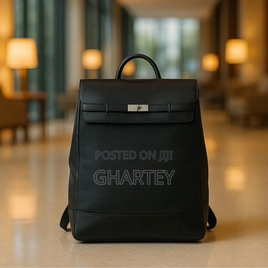 Two Tone Genuine Quality Canvas Leather Bagpack