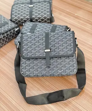 Goyard Style Monogram Black Crossbody Bag – Sleek Everyday Companion