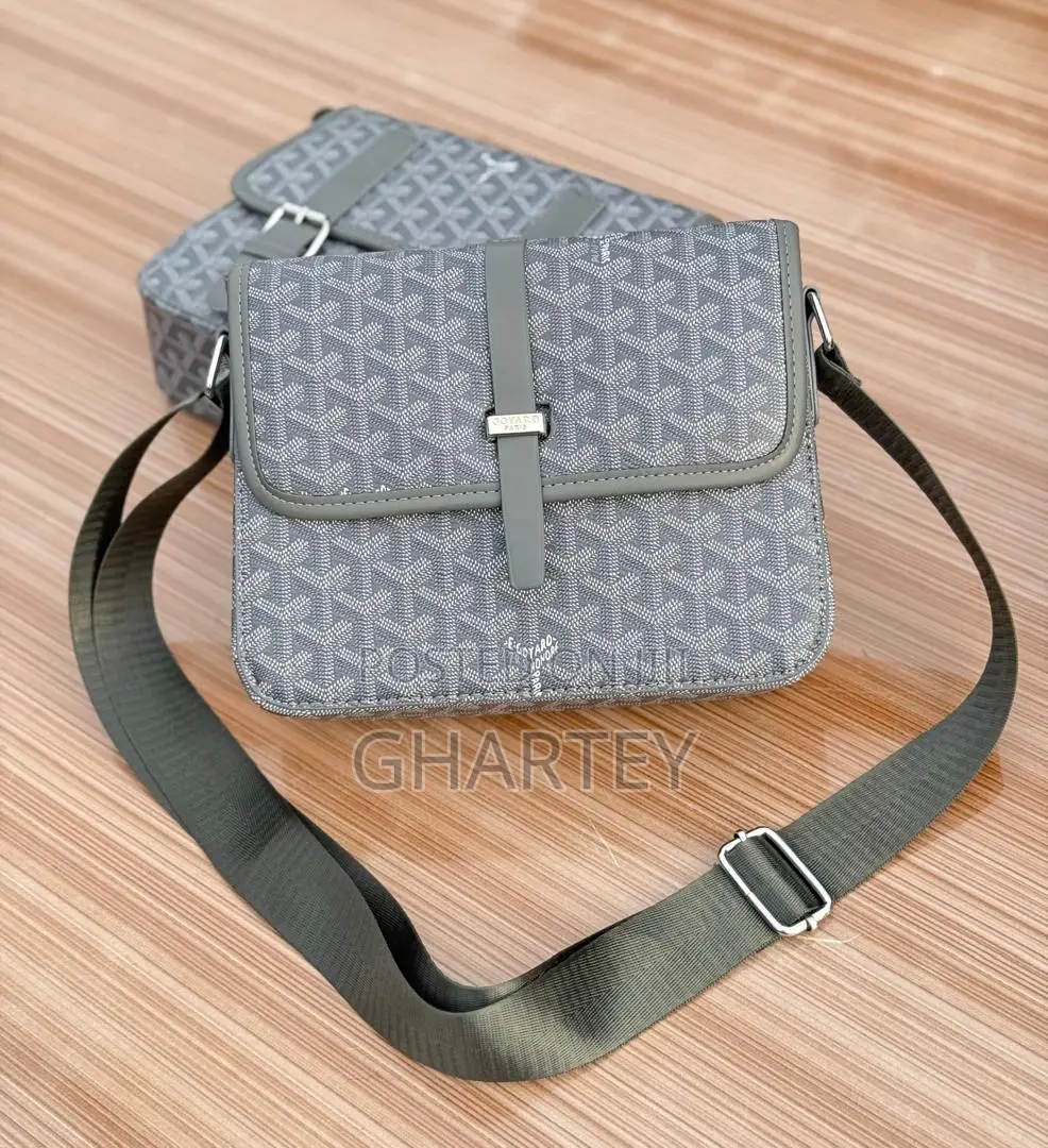 Goyard Style Monogram Black Crossbody Bag – Sleek Everyday Companion