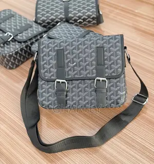 Goyard Style Monogram Black Crossbody Bag – Sleek Everyday Companion
