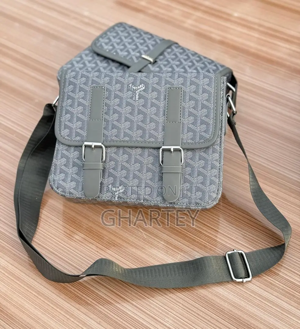 Goyard Style Monogram Black Crossbody Bag – Sleek Everyday Companion