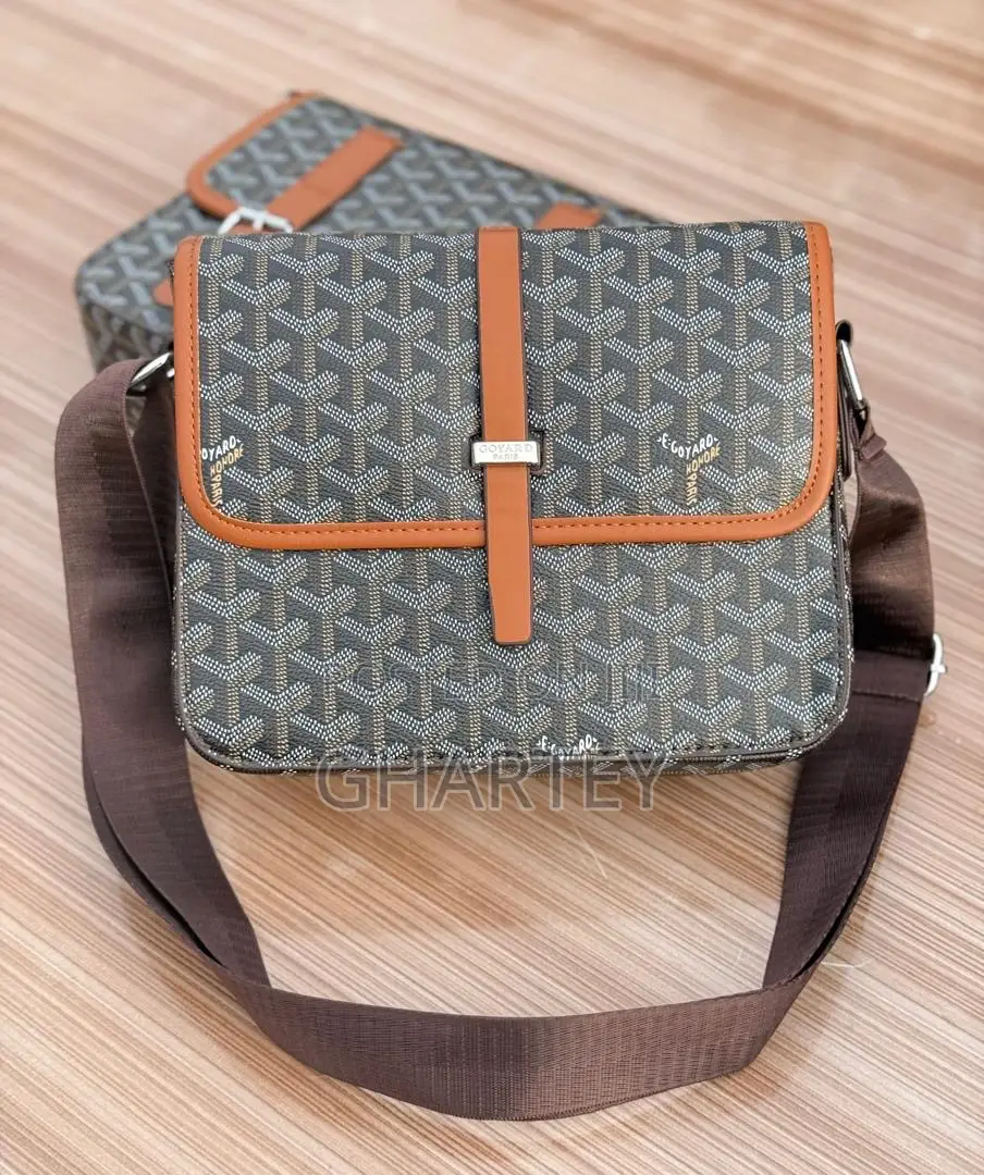 Goyard Style Monogram Black Crossbody Bag – Sleek Everyday Companion