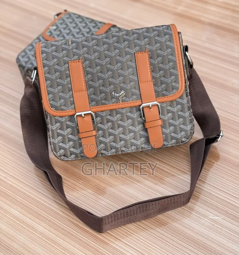 Goyard Style Monogram Black Crossbody Bag – Sleek Everyday Companion