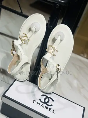 White Sandals _ Ladies Chanel Slippers