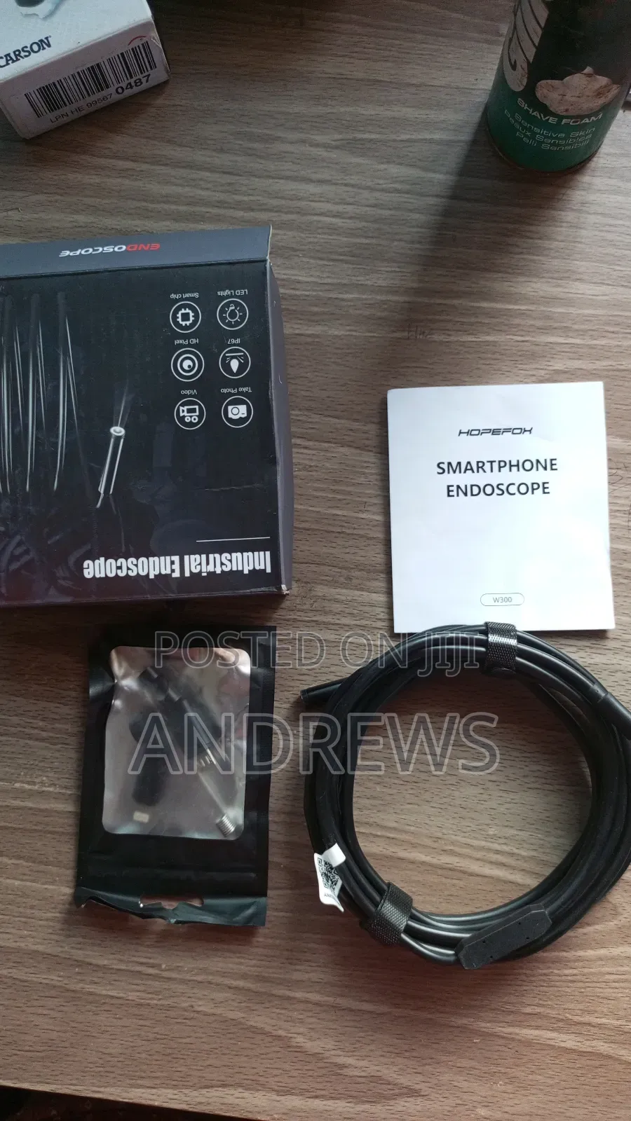 Anesok Hd Industrial Endoscope Inspection Camera – With Led Lights