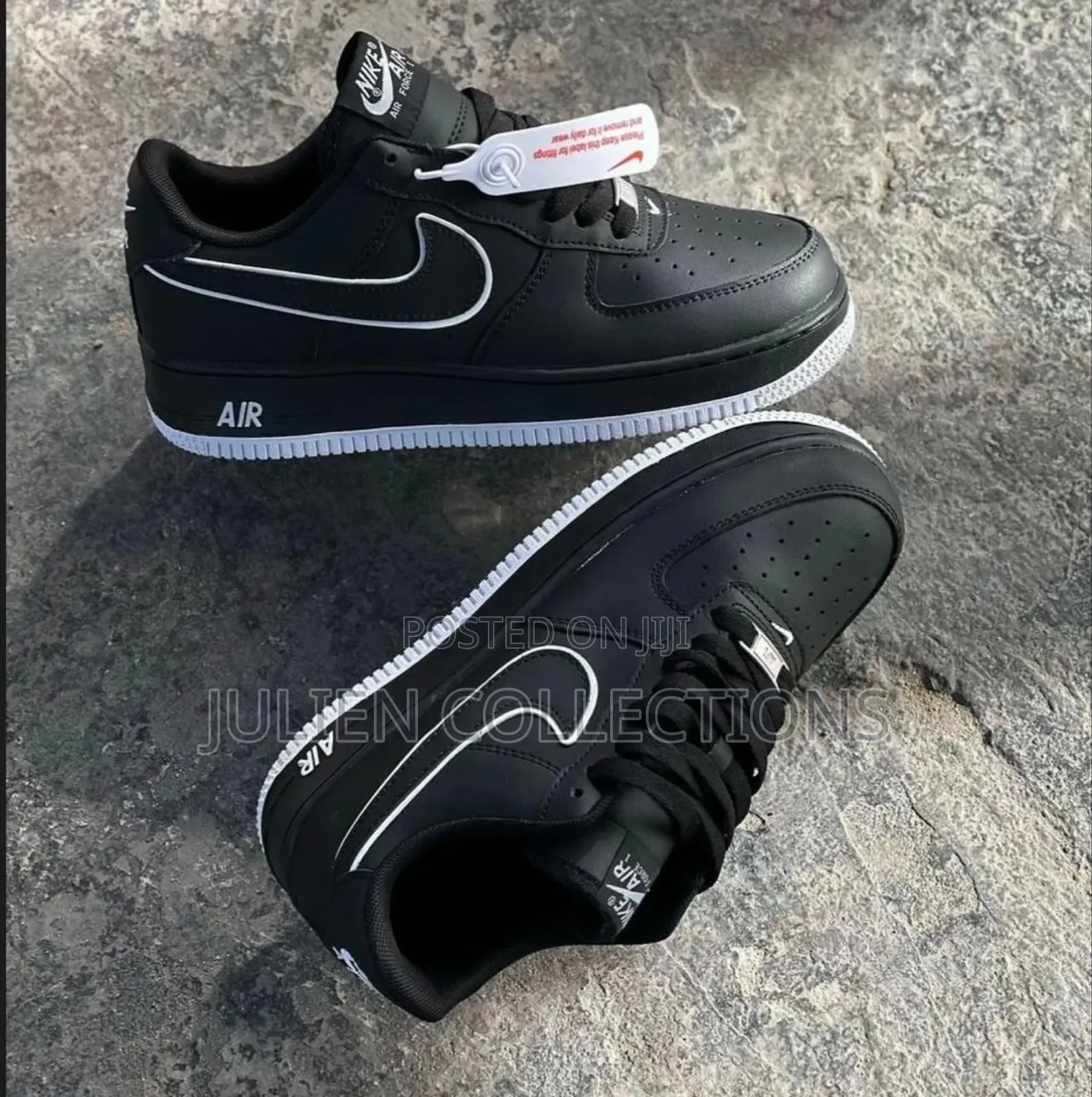 Nike Air Force 1 Leather Og Blackwhite