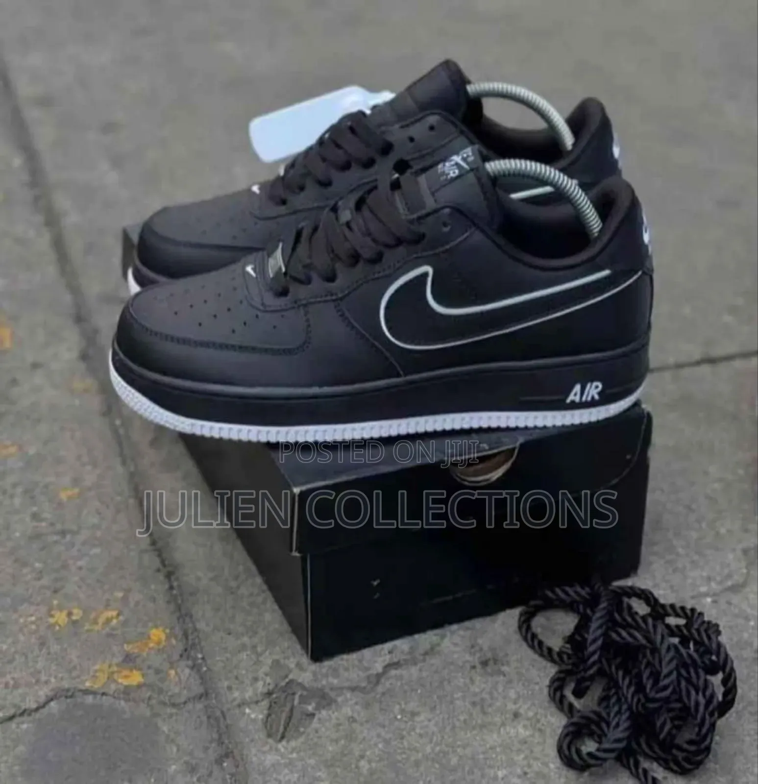 Nike Air Force 1 Leather Og Blackwhite