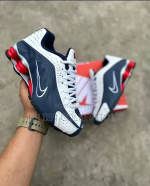 Nike Air Shox Og Midnight Blue White N Red