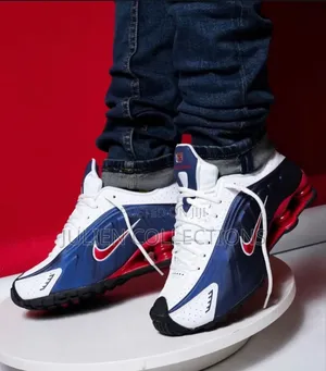 Nike Air Shox Og Midnight Blue White N Red