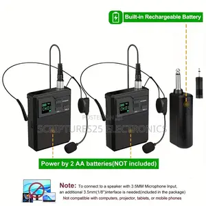 Professional Uhf 2 in 1 Headset Lapel Microphone (Also in Kumasi )