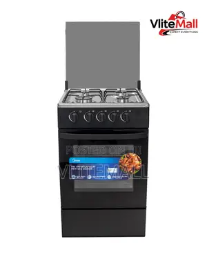Midea 4 Burner Gas Cooker Lack Mirror Sp5055t082-B
