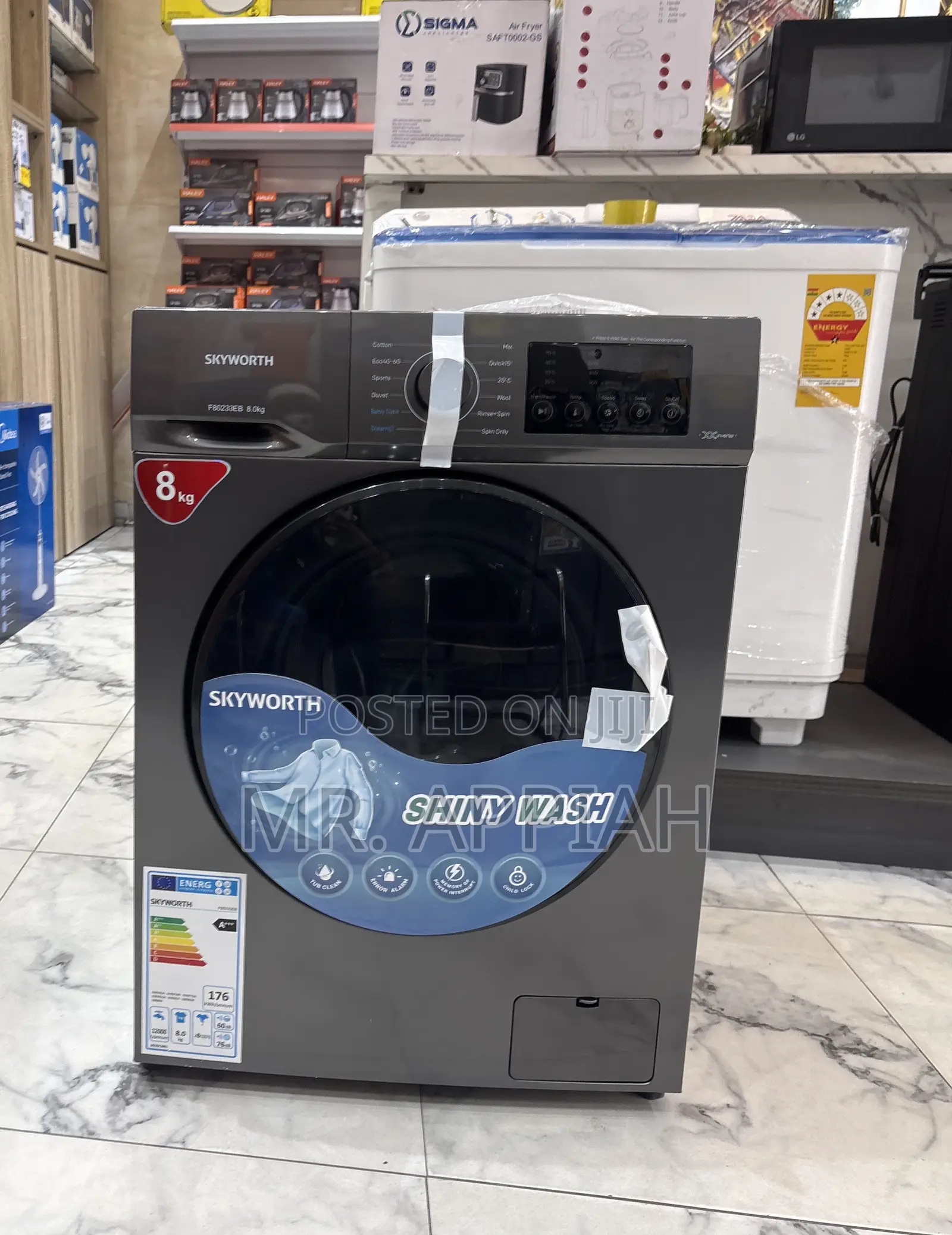 Extremely Quality Sigma 8kg Full Automatic Washing Machine(Front Load)