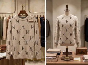 Check Sweater Made From Turkey for Men