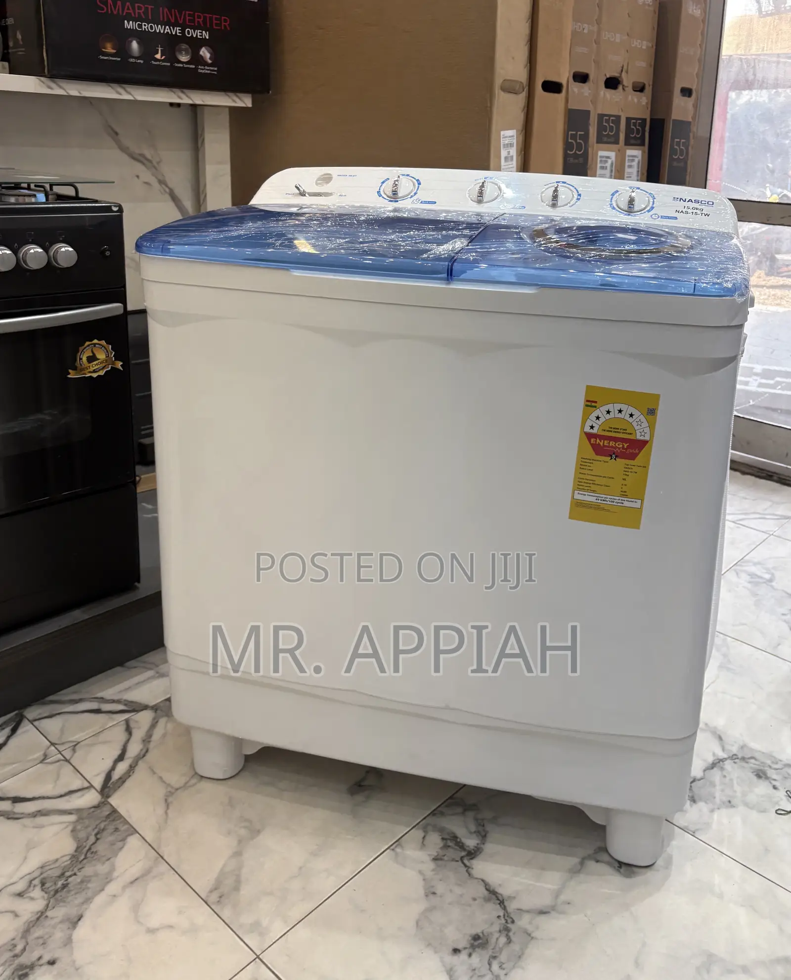 Order Unique Nasco 15kg Semi-Automatic Electric Washing Machine 