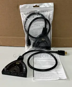 3-Port Hdmi Switch Cable, 3-Input and 1-Output HDMI Cable Switcher