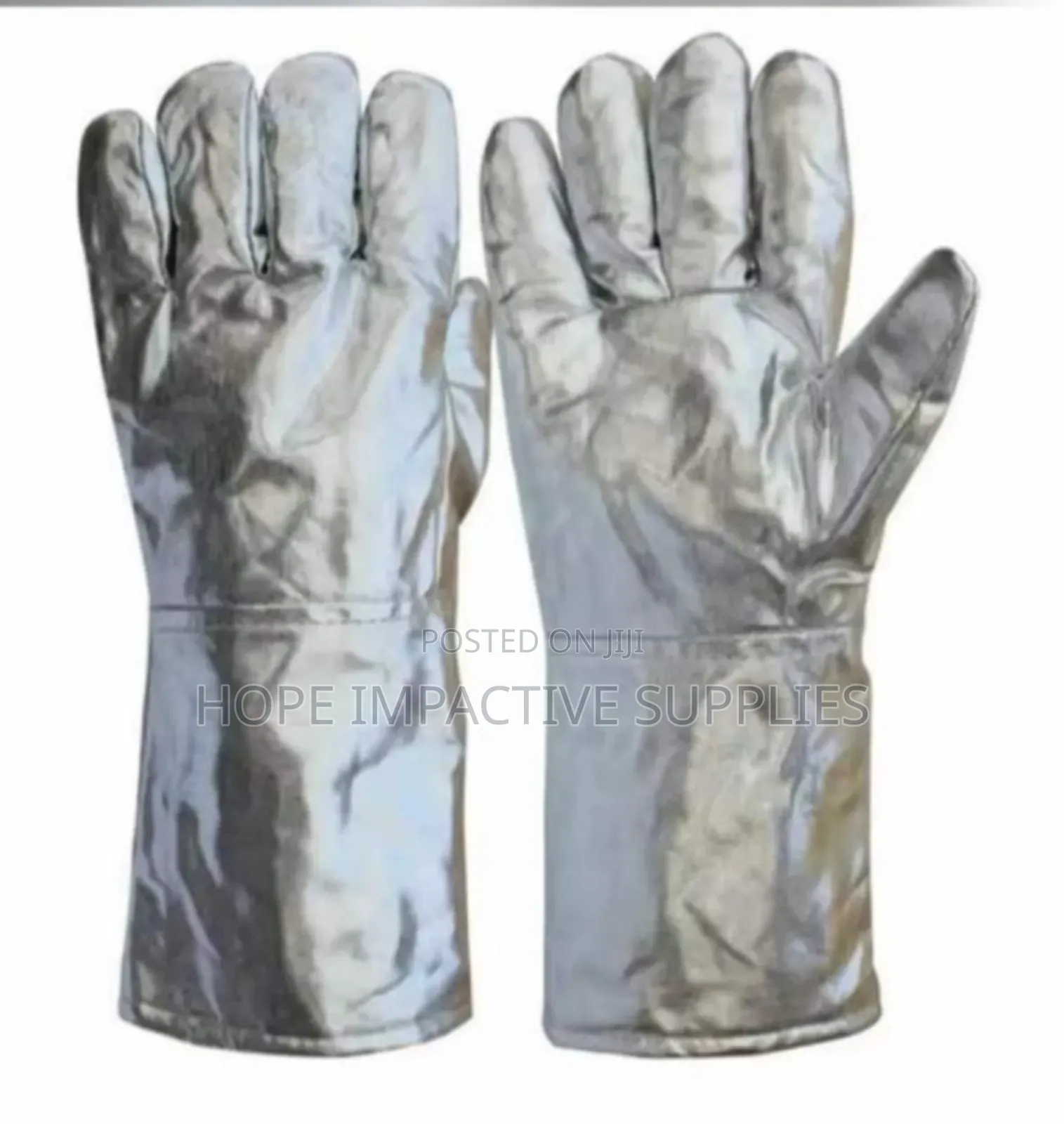 Heat Resistant Aluminised Gloves - 16" Length.