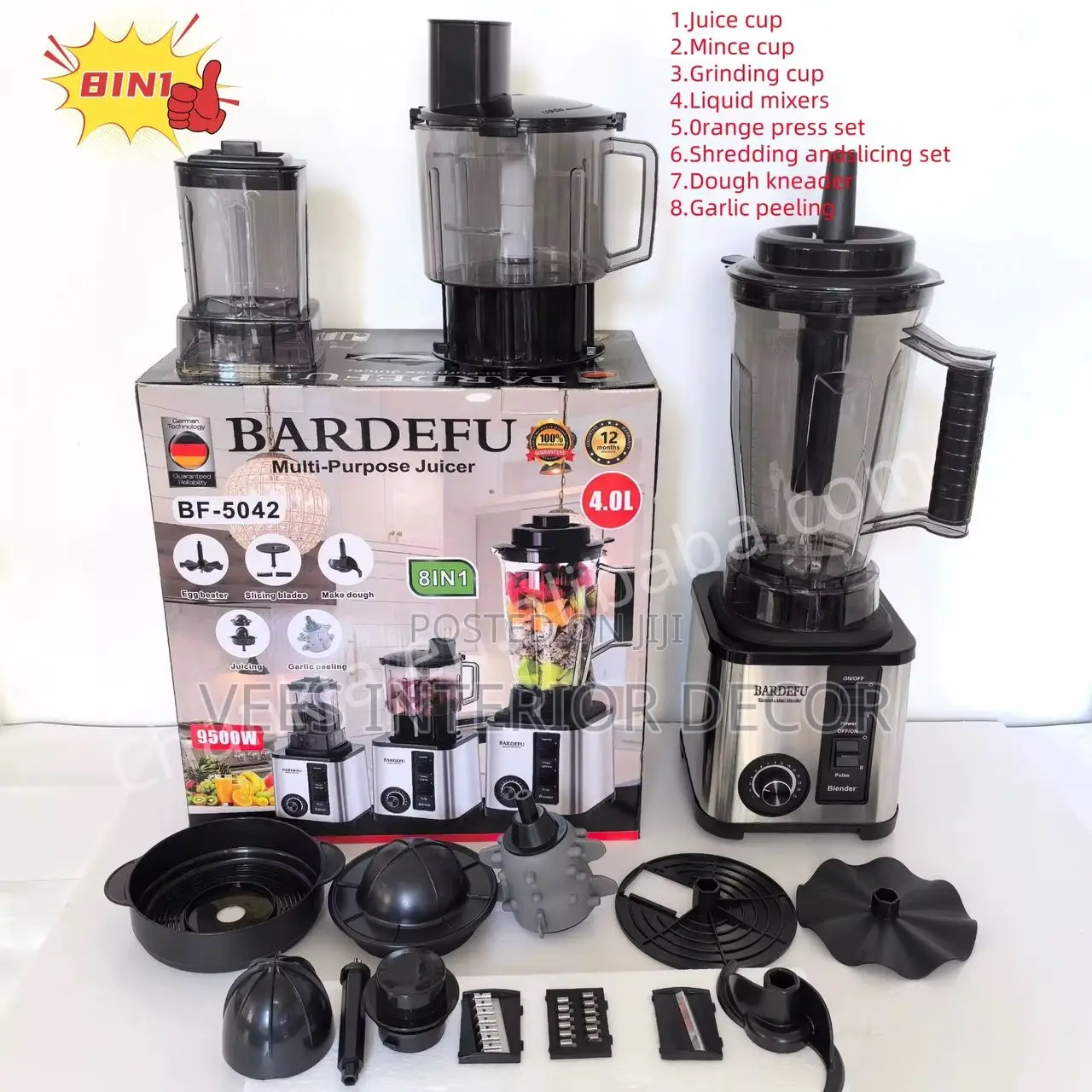 8 in 1 Bardefu Blender