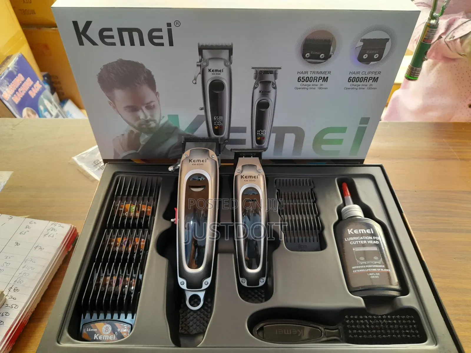 Kemei 8540 2 in 1 Rechargeable Professional Clipper