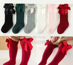 Baby and Toddler Knee Bow Sock