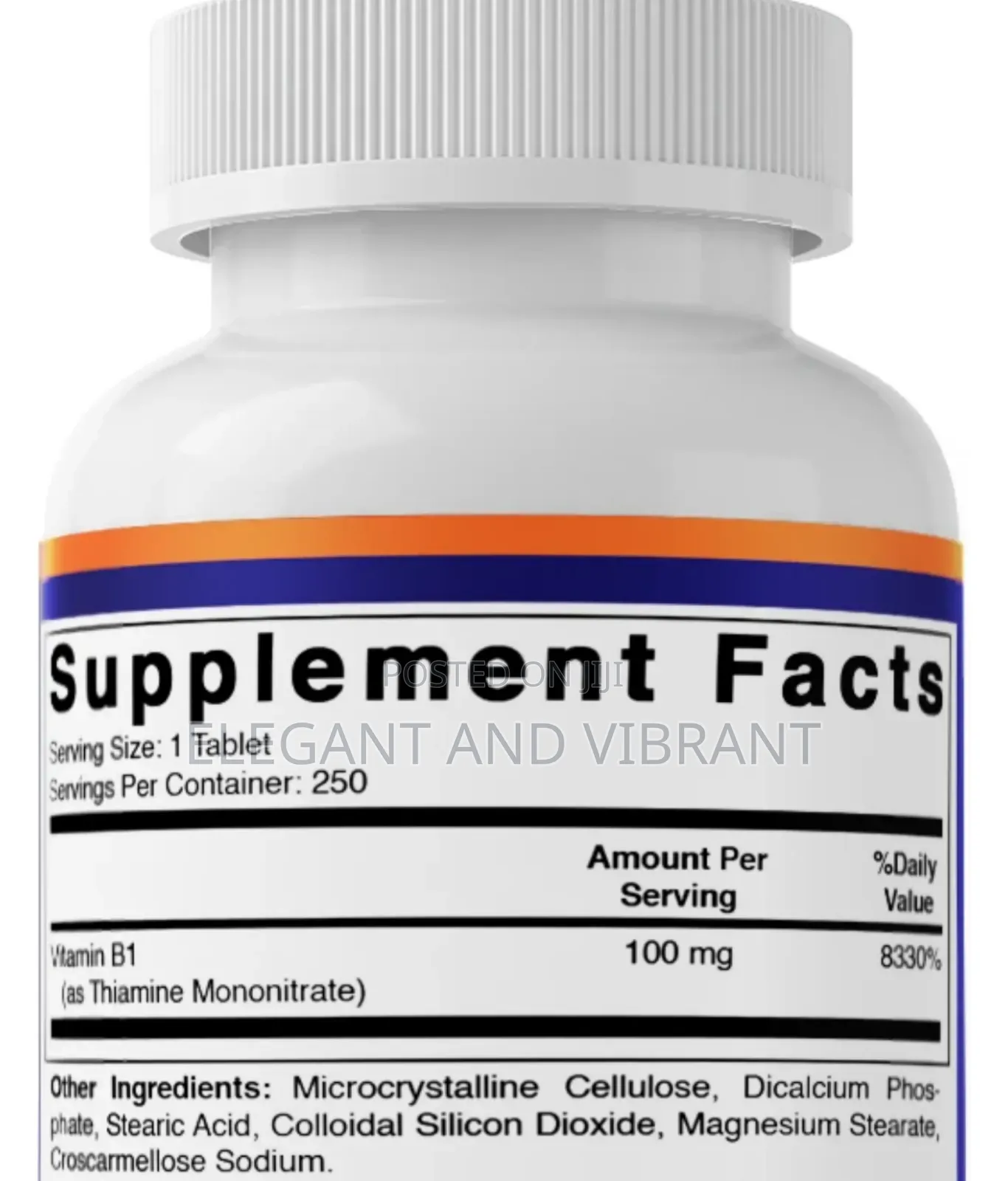 Vitamin B1 (As Thiamine Mononitrate) 100 Mg - 250 Tablets