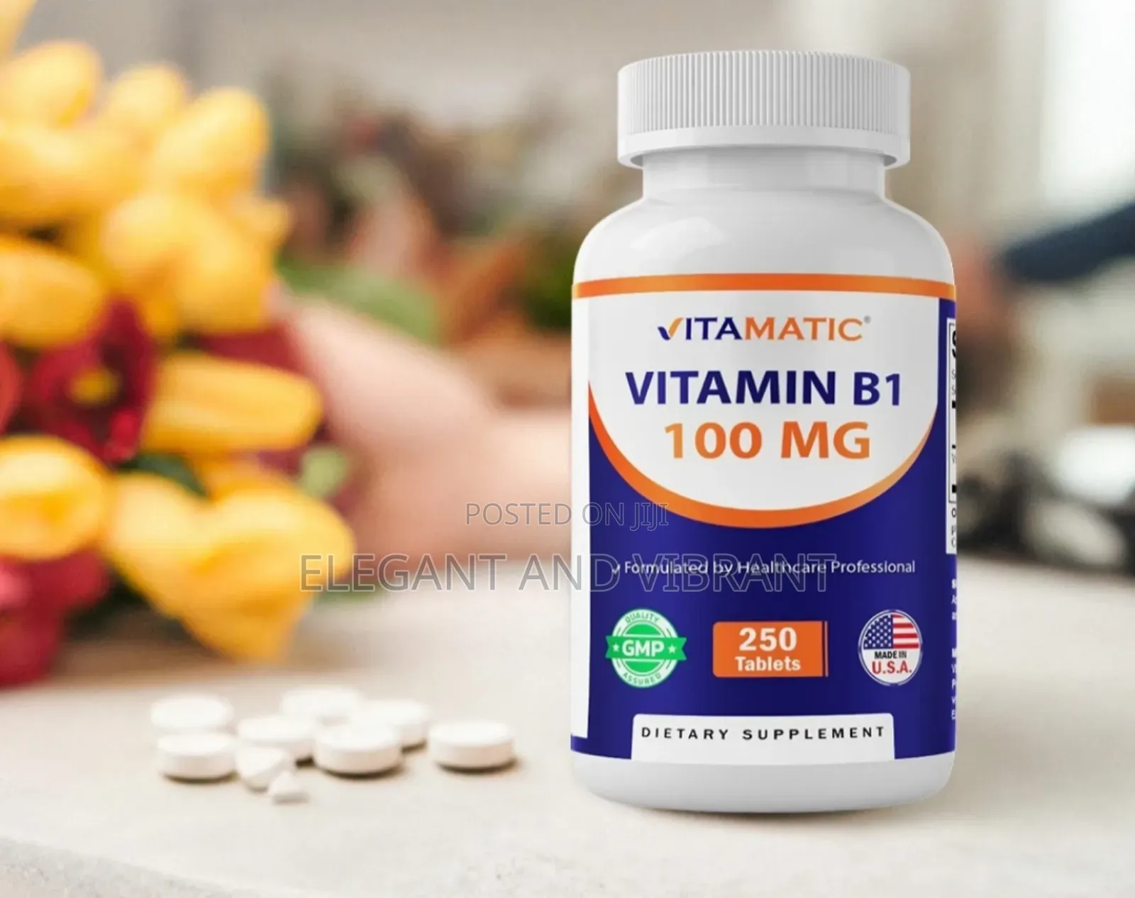 Vitamin B1 (As Thiamine Mononitrate) 100 Mg - 250 Tablets