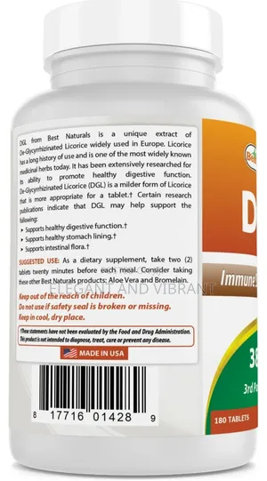 Licorice Dgl Chewable 380 Mg 180 Tablets