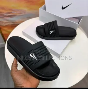 Nike Porta Slide Black White