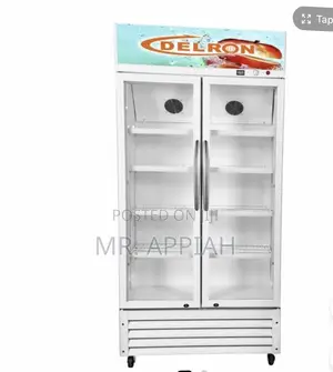 Fast Chilling Delron 553liters 2 Door Electric Display Fridge(White)