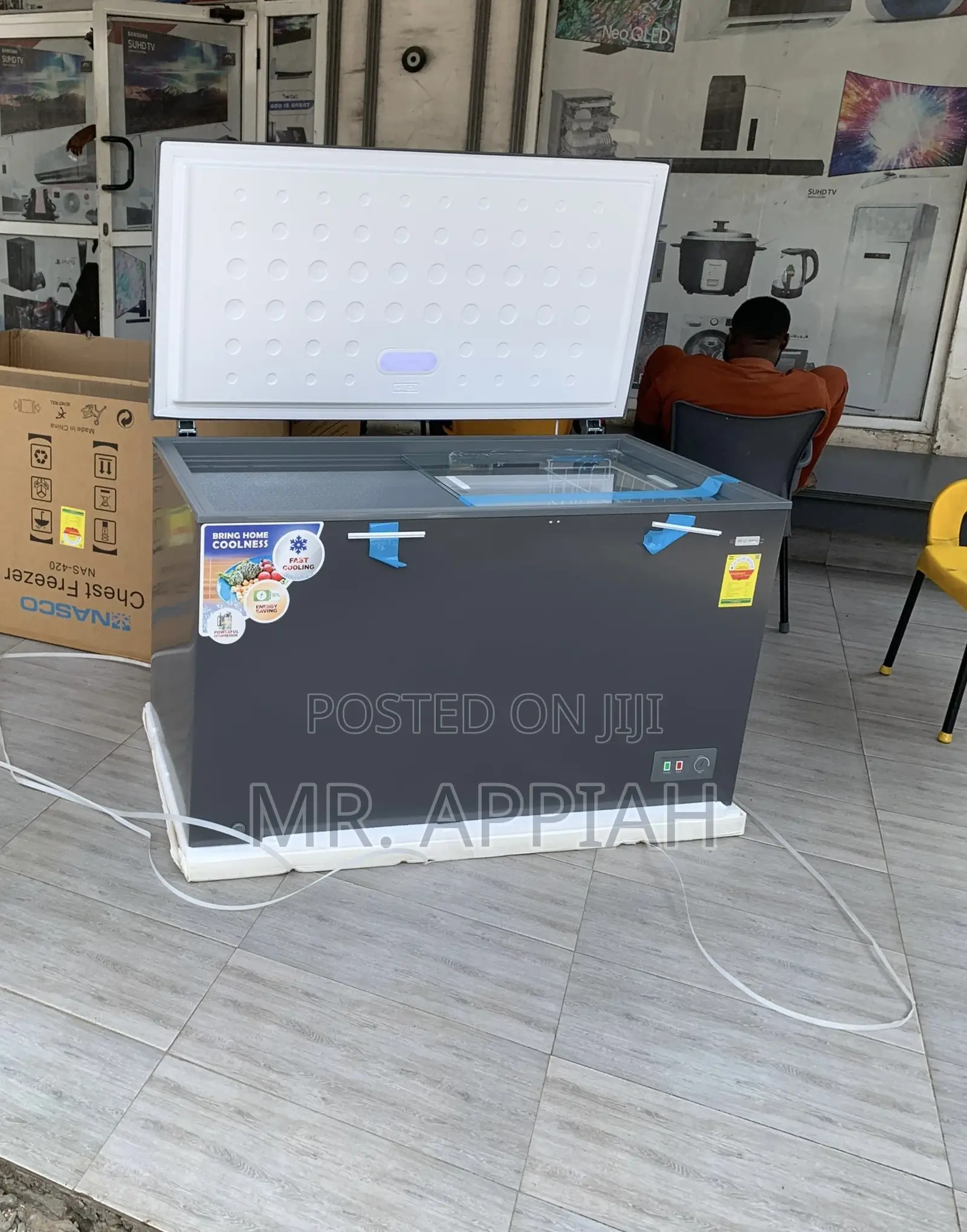 Latest Nasco Single Door Electric Freezer(380liter)Nas420fl