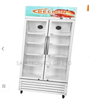 Elegant Fast Defrost Delron 2 Doors 553 Liters Display Fridg