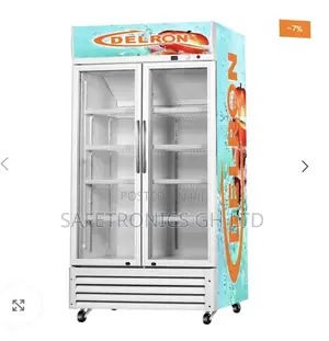 Efficient New 553 Liters 2 Doors Delron Display White Fridge