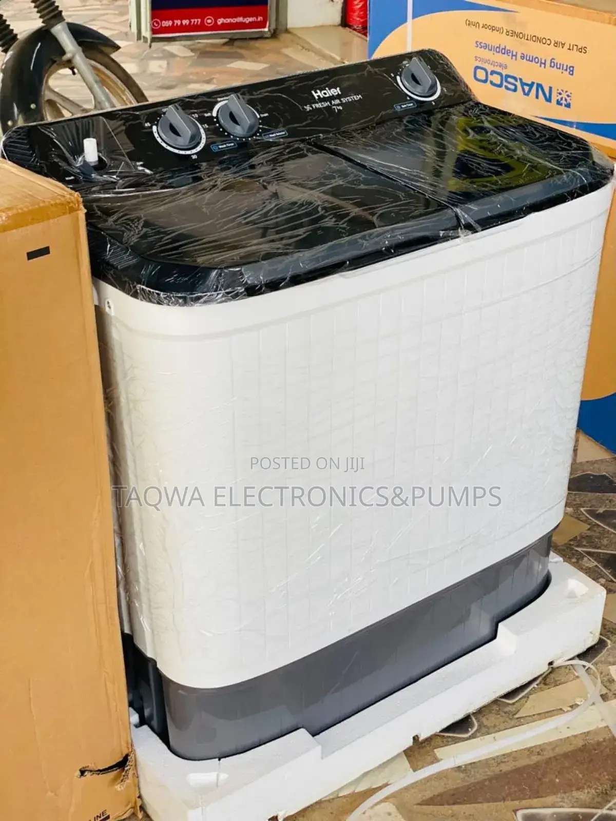 Hygienic Haier 7kg Semi Automatic Washing Machine