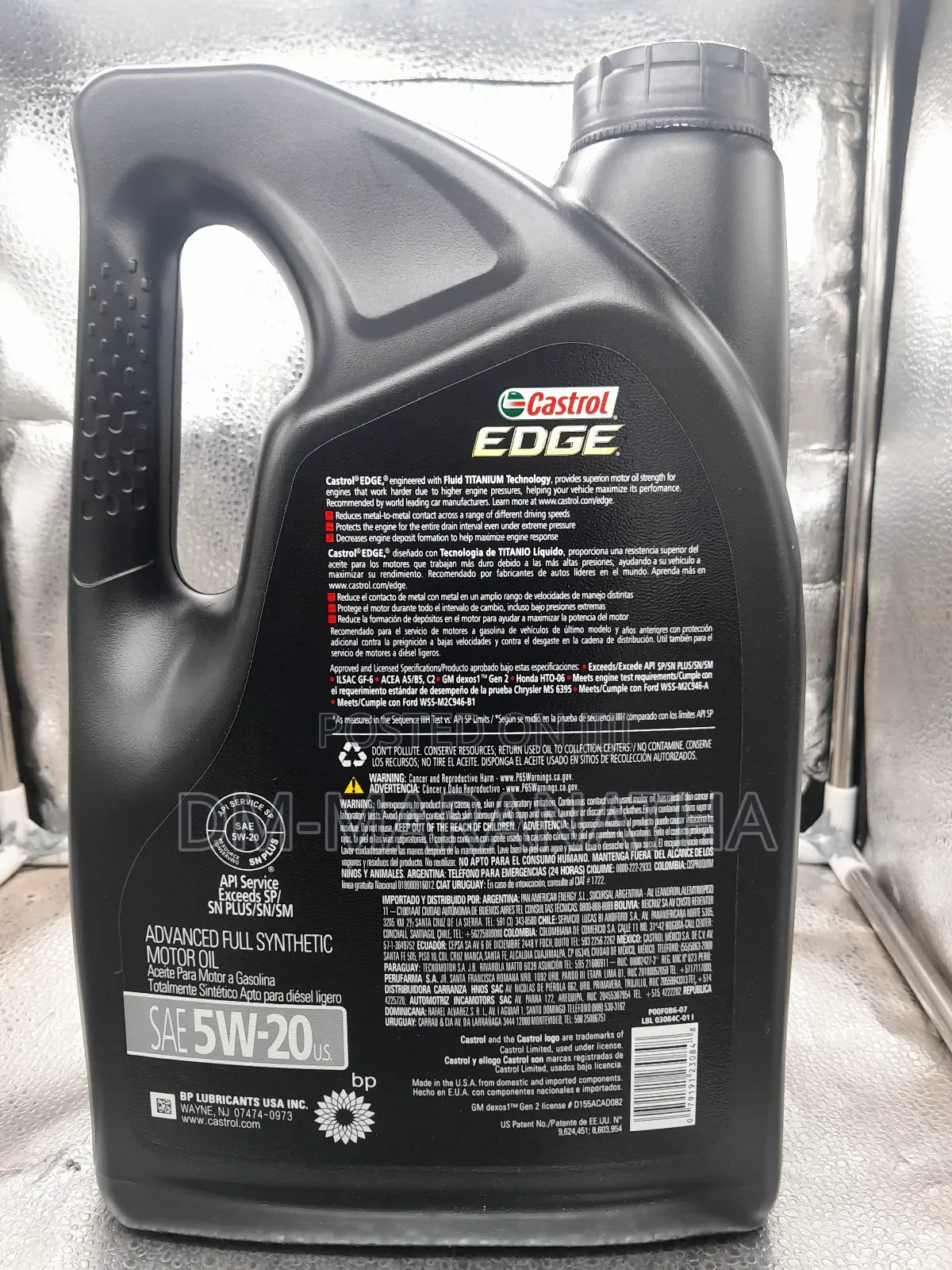 Castrol Edge 5w-20 Advanced Full Synthetic Engine Oil