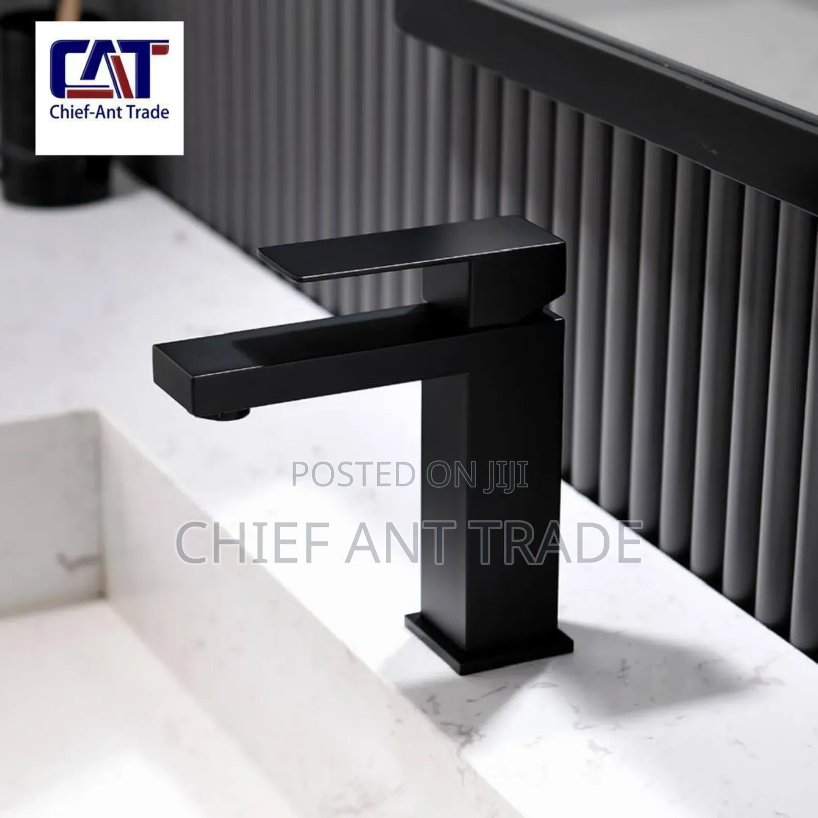 Basin Tap Black Hot and Cold. 3014b