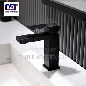 Basin Tap Black Hot and Cold. 3014b