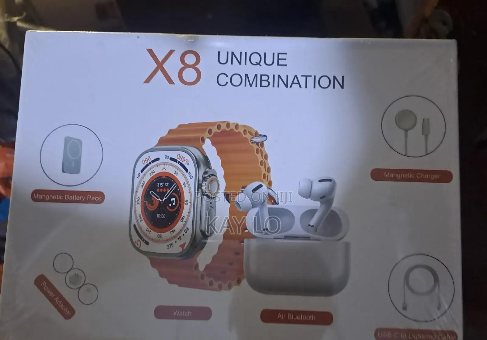 X8 Unique Smart Watch With Power Bank