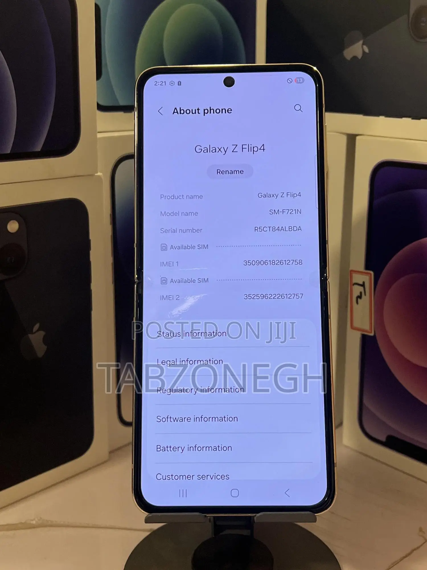 Samsung Galaxy Z Flip4 256 GB Gold