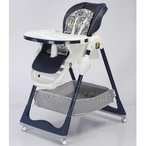 Baby High Chair With Reclining Seat, Adjustments, Detachable Tray.
