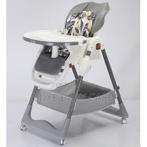 Baby High Chair With Reclining Seat, Adjustments, Detachable Tray.